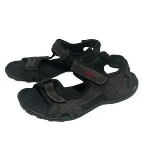 Ecco | Shoes | Ecco Hiking Sandals Gray Brown Black Mens Sz  display picture 3